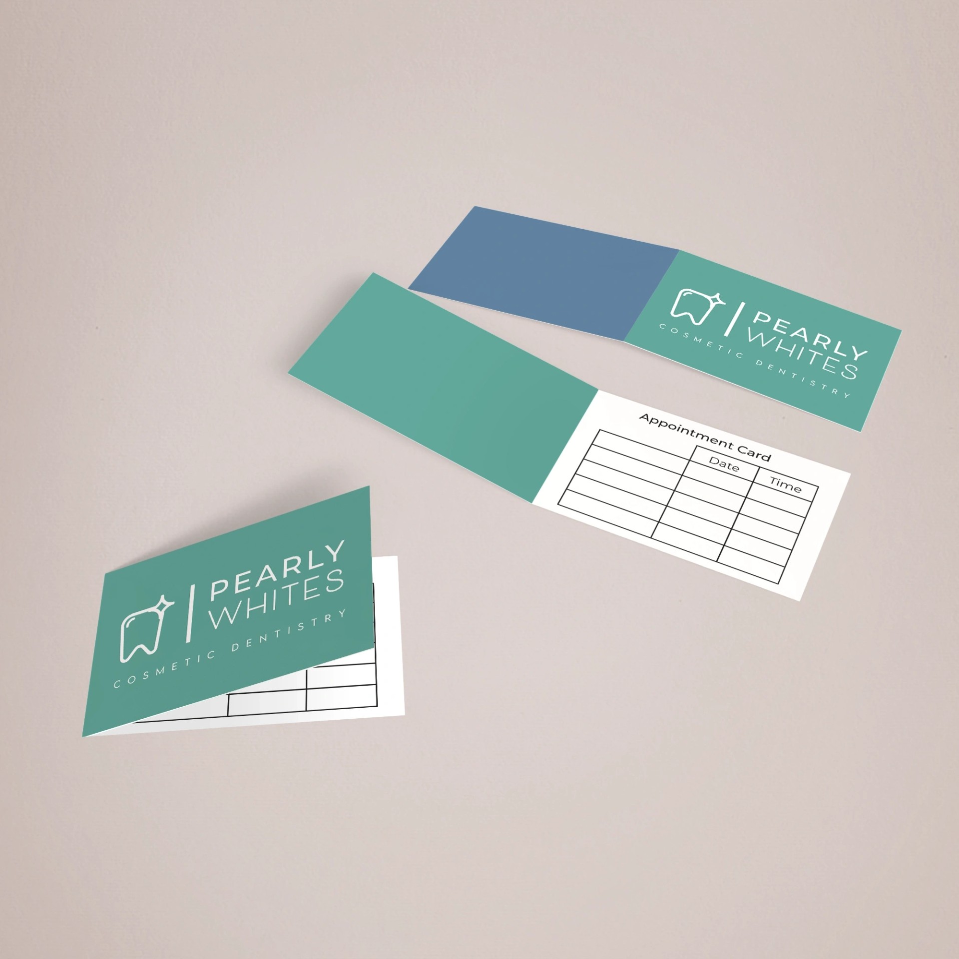 Printed Folded Appointment Cards