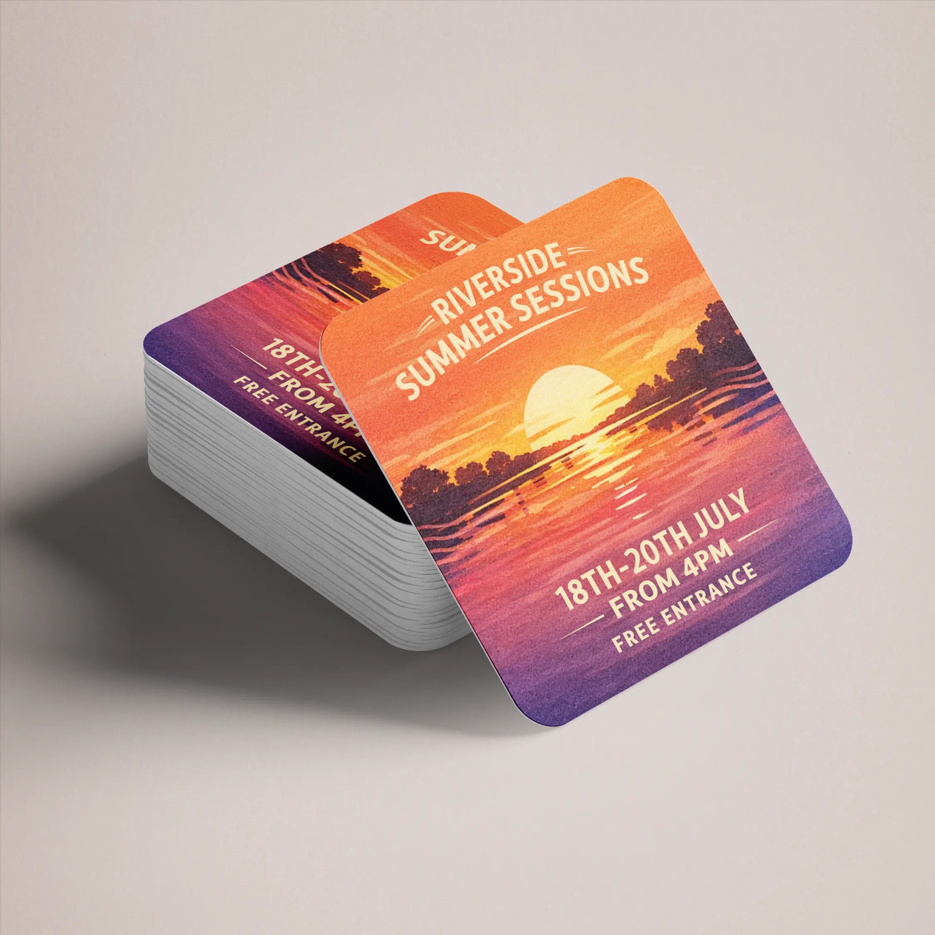 Square Paper Coasters
