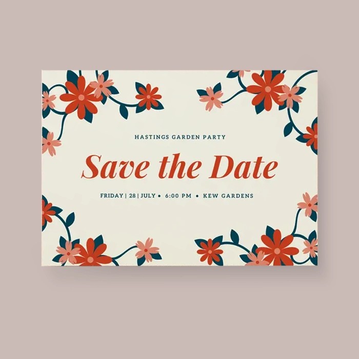 Create your own Save The Dates