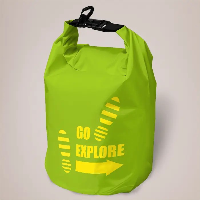 Survivor 5 litre waterproof roll-down bag - Green