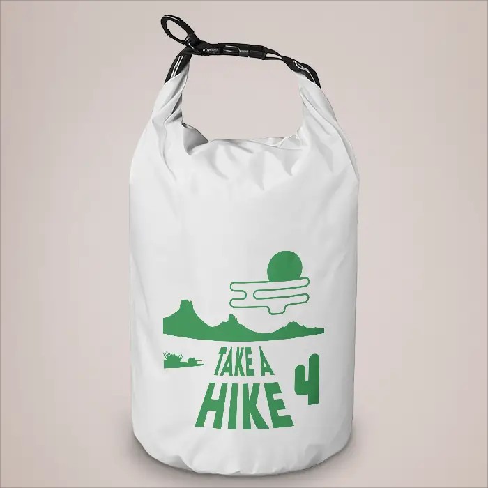 Survivor waterproof roll-down bag - White