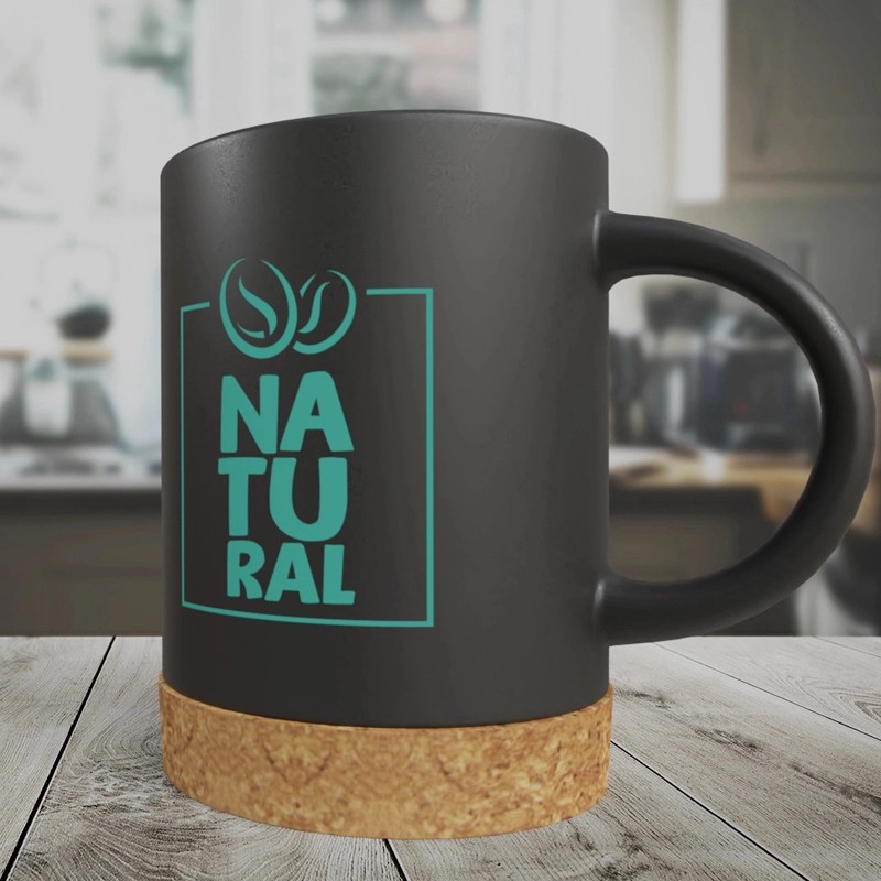 Branded Black 425ml Mug