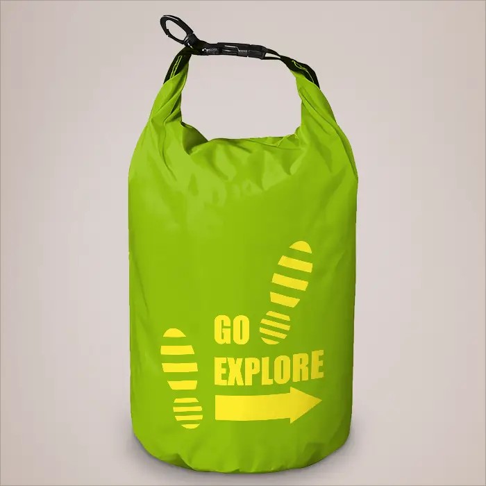Survivor 5 litre waterproof roll-down bag - Green