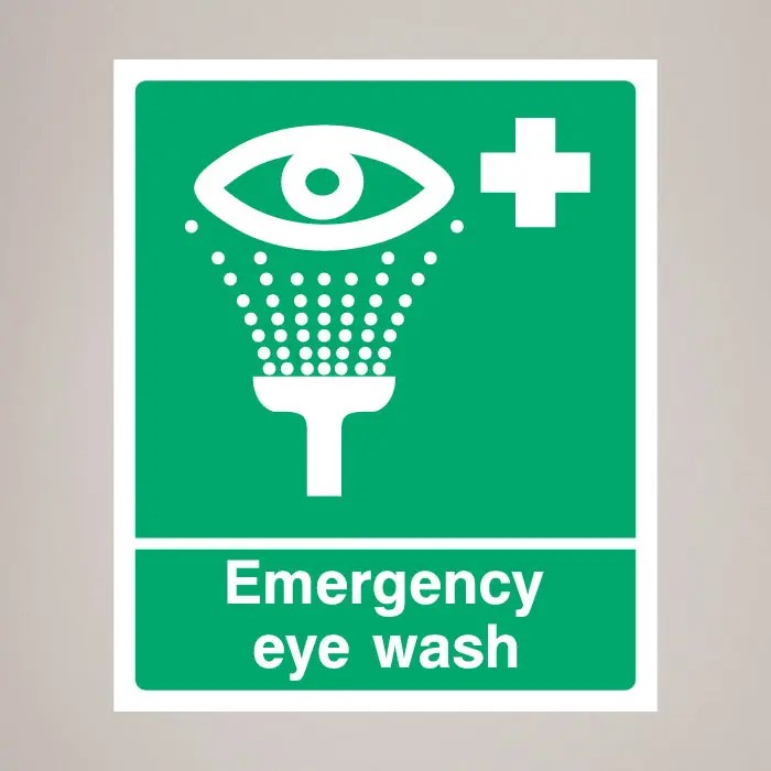 Eye Wash Safety Signage