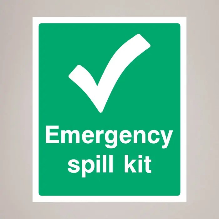 Spill Kit Safety Signage