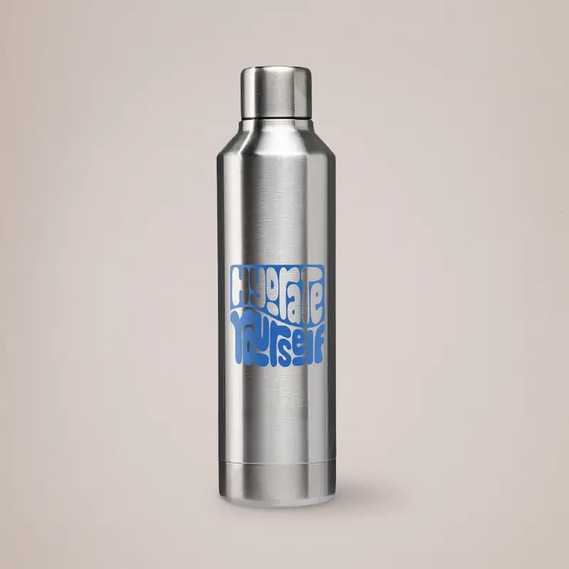 Vorlich Silver Stainless Steel Bottle
