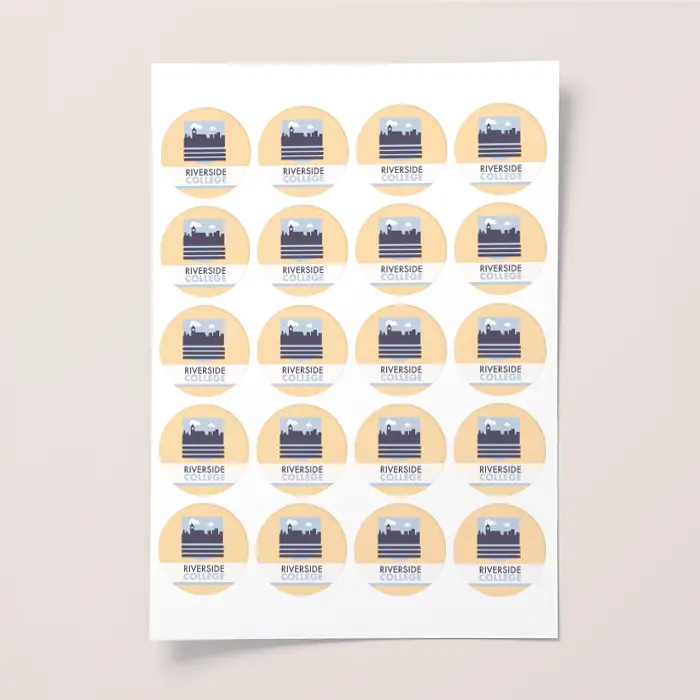 Circle brand stickers