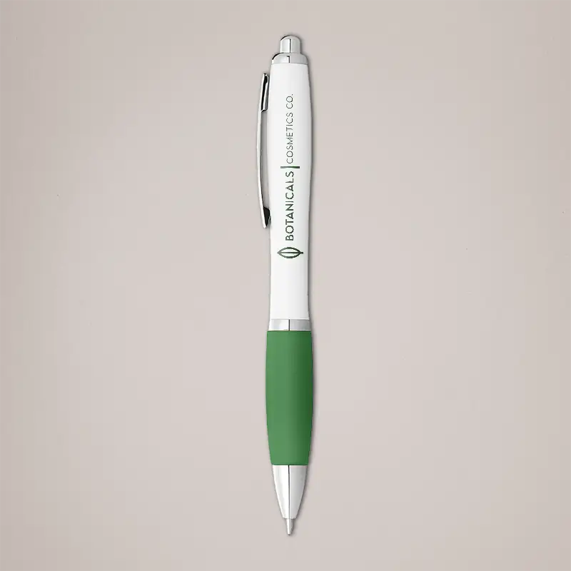Printed pens - green grip