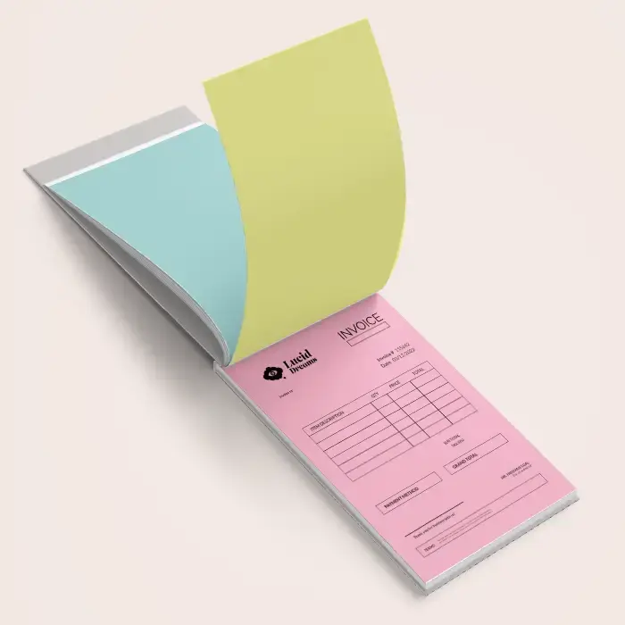 NCR invoice pad (No Carbon Requires)