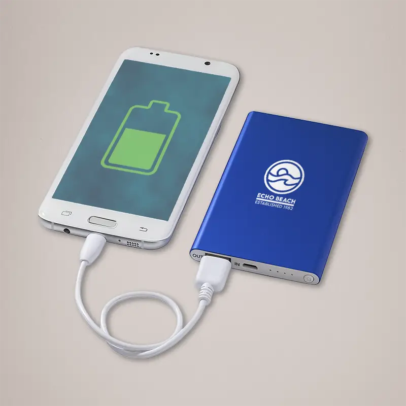 Branded Phone Charger - Royal Blue