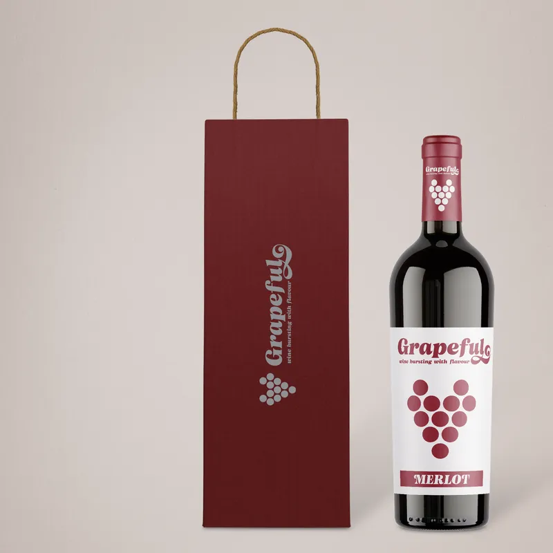 Bordeaux Paper Bag for Wine Bottles