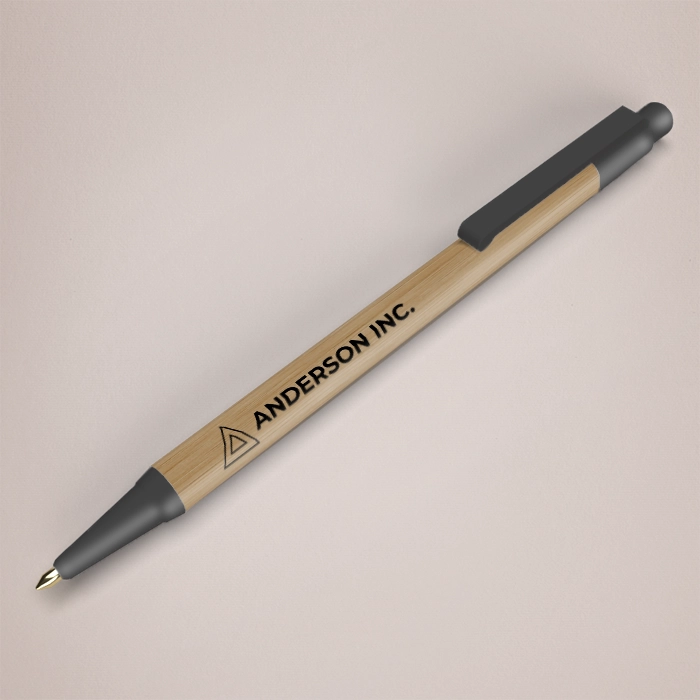 Black Borneo bamboo ballpoint pen