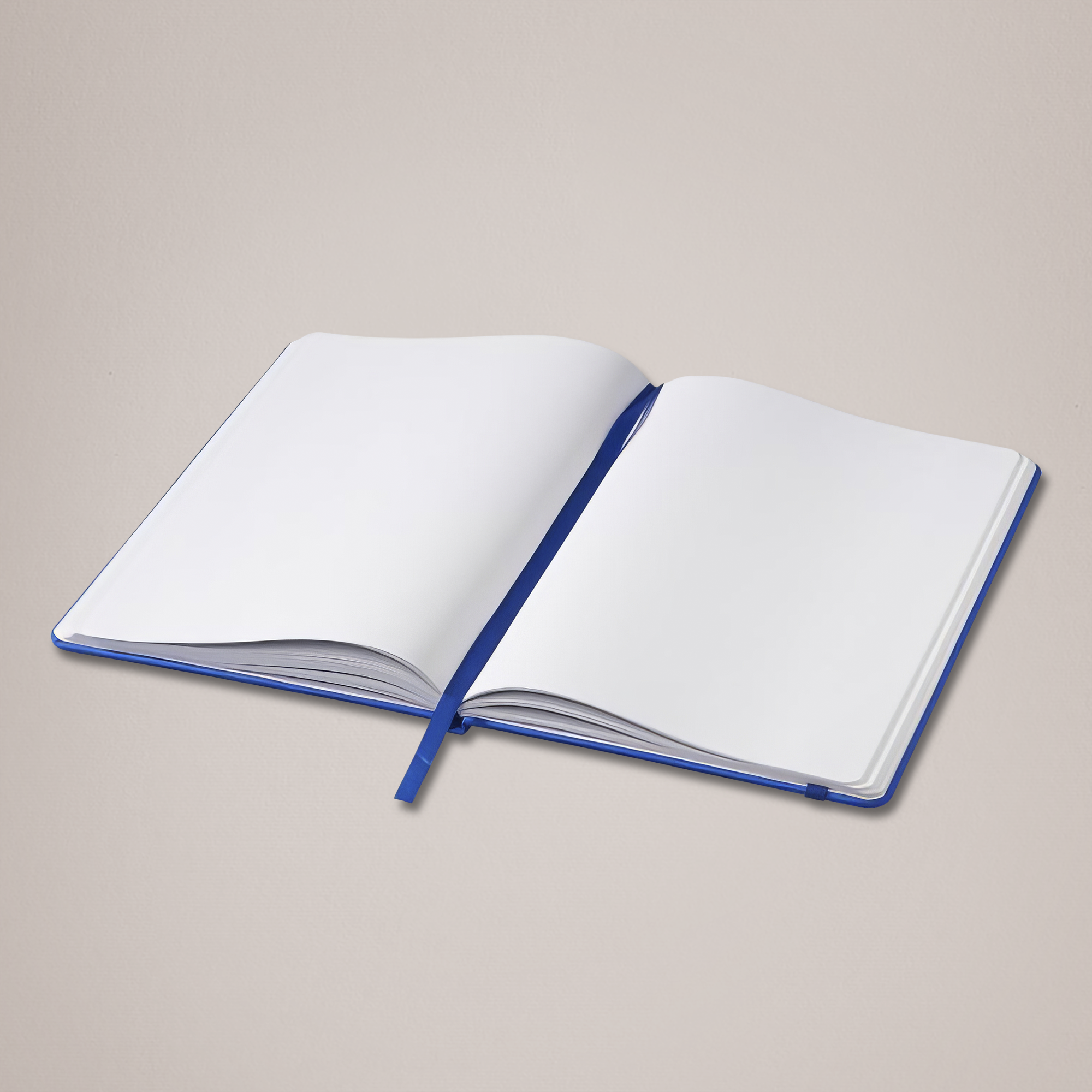 Royal Blue Personalised A5 Notebook - Open