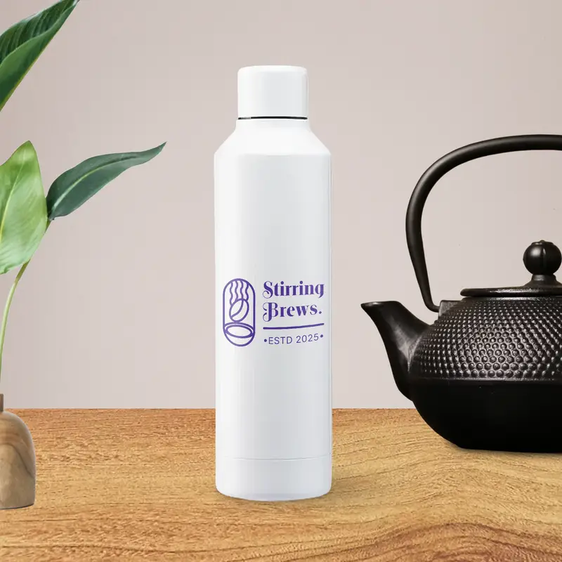 Vorlich Stainless Steel Bottle - White