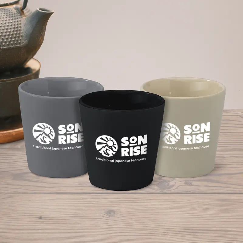 Custom Printed Mayar Matte Ceramic Cups