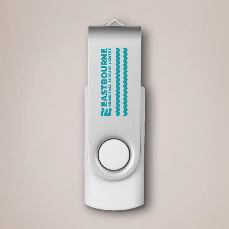 White Branded USB Stick