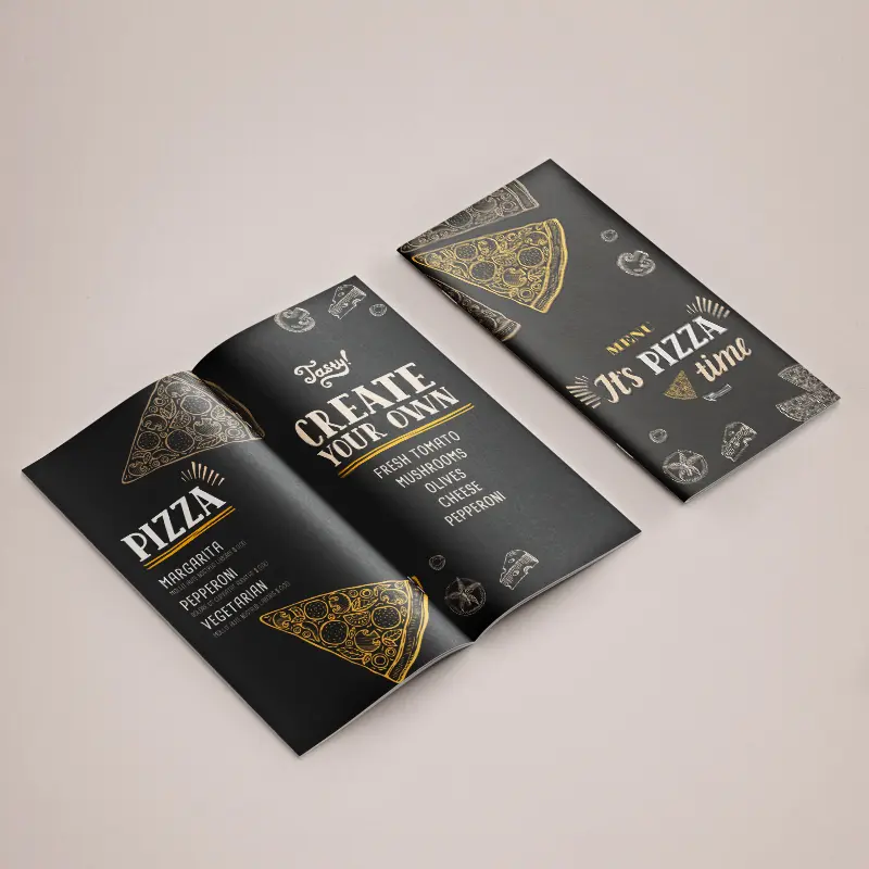 Booklet Style Menus