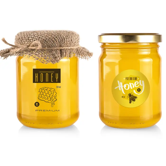 Food Label - Transparent Polypropylene with white printing