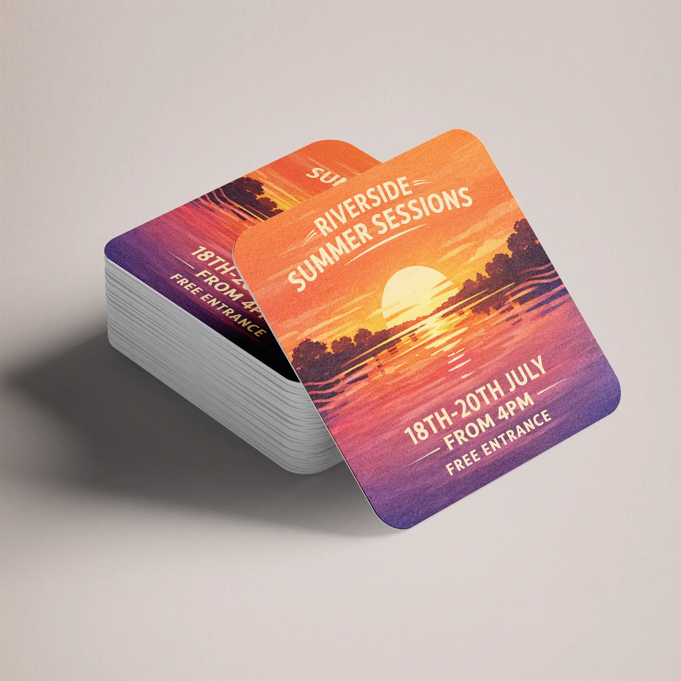 Square Paper Coasters 