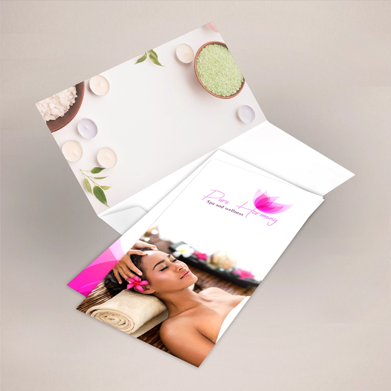 DL double sided 350gsm Silk Finish Interlocking Presentation Folder