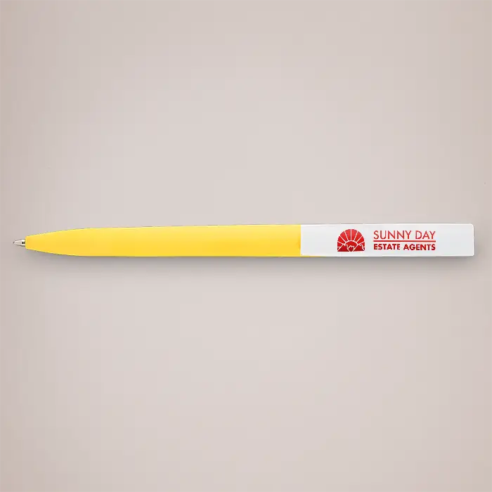 Twist Action Rubberised Pens with Printed Logo