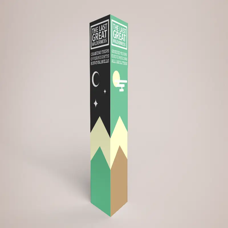 3 Sided Totem Stands