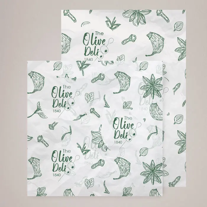 Single Colour Greaseproof paper 
