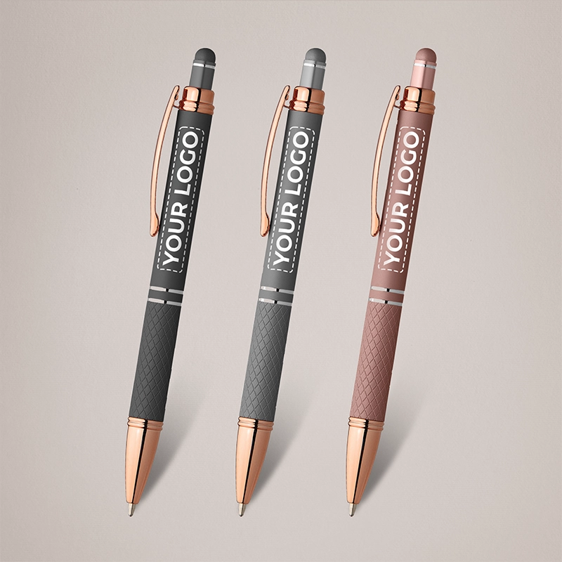 Faskally Soft Touch Rose Gold Stylus Pen