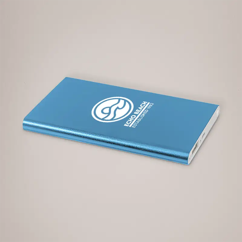Branded Phone Charger - Light Blue