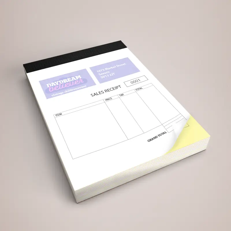 A4 3-Part NCR book