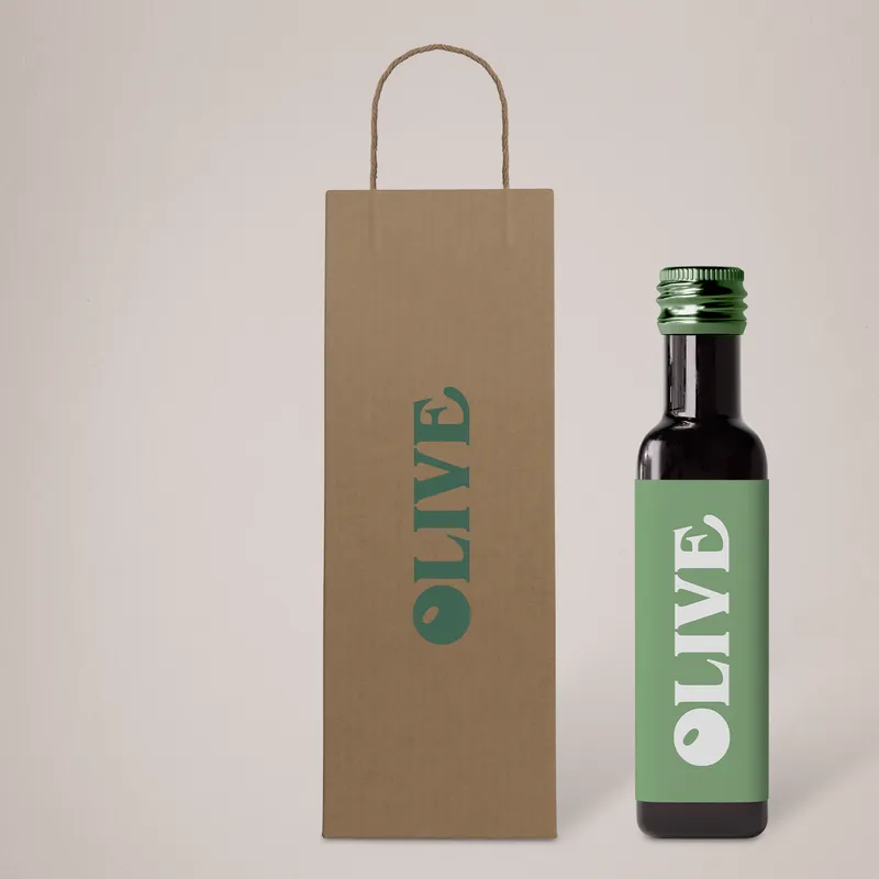 Printed Paper Bottle Bags