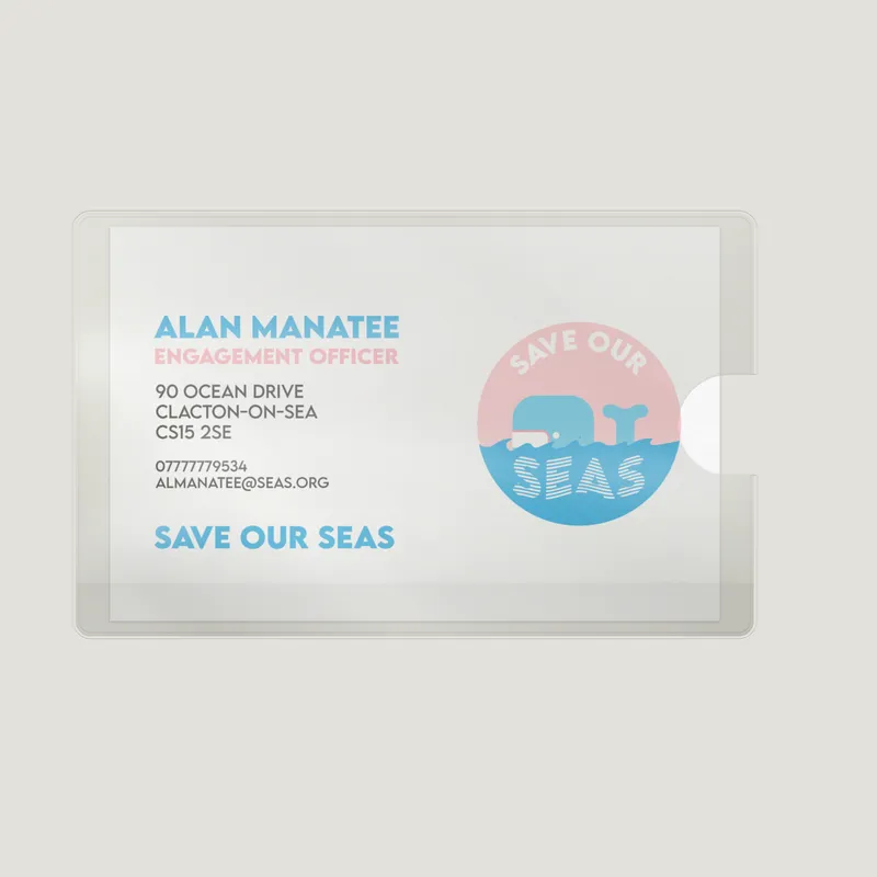 Personalised Presentation Folders - Business Card Pocket 