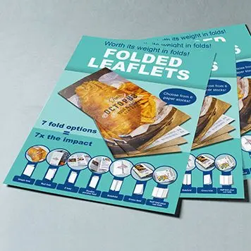 Folded Leaflets poster