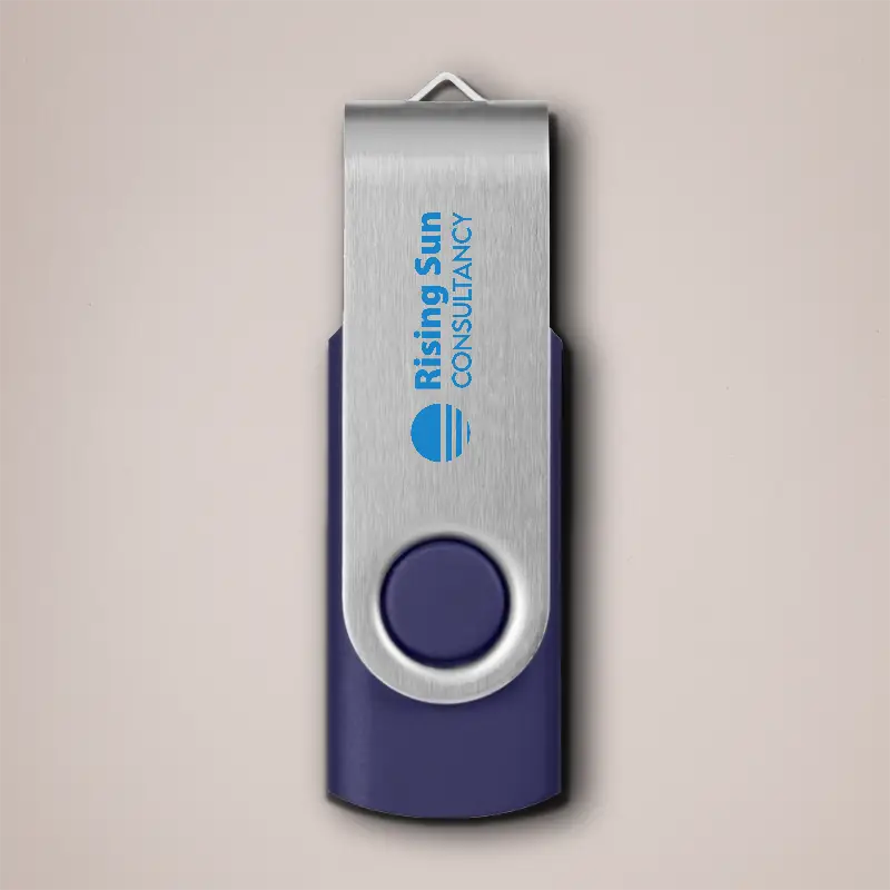 Blue Branded USB Stick