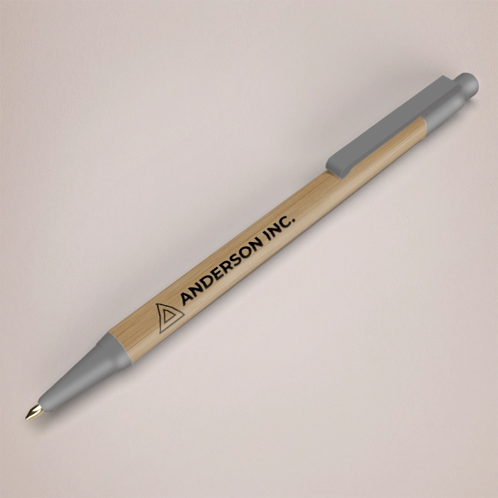 Grey Borneo bamboo ballpoint pen