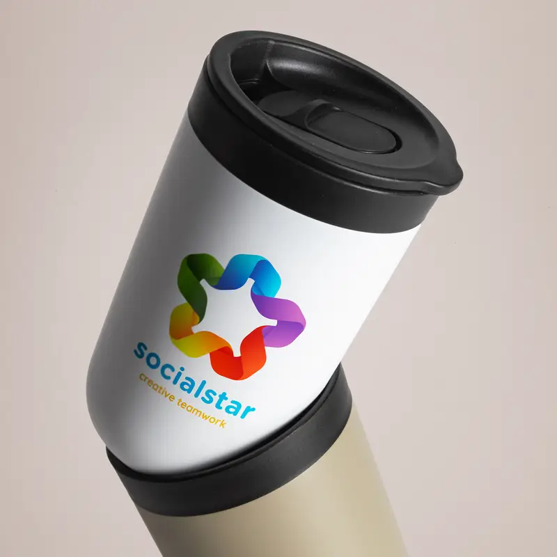 Branded White Tumbler