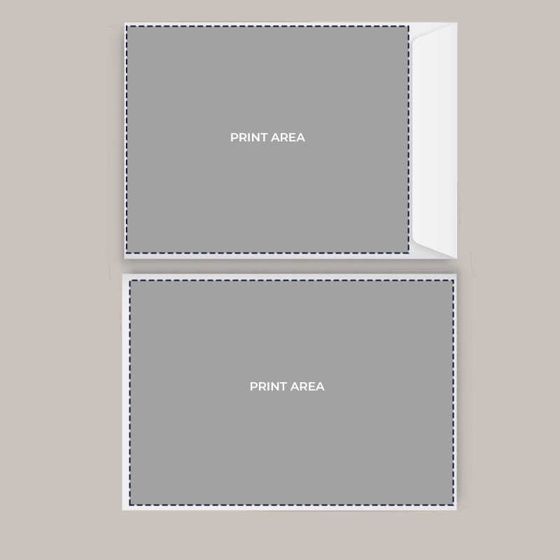C5 Envelope without window - Print area 
