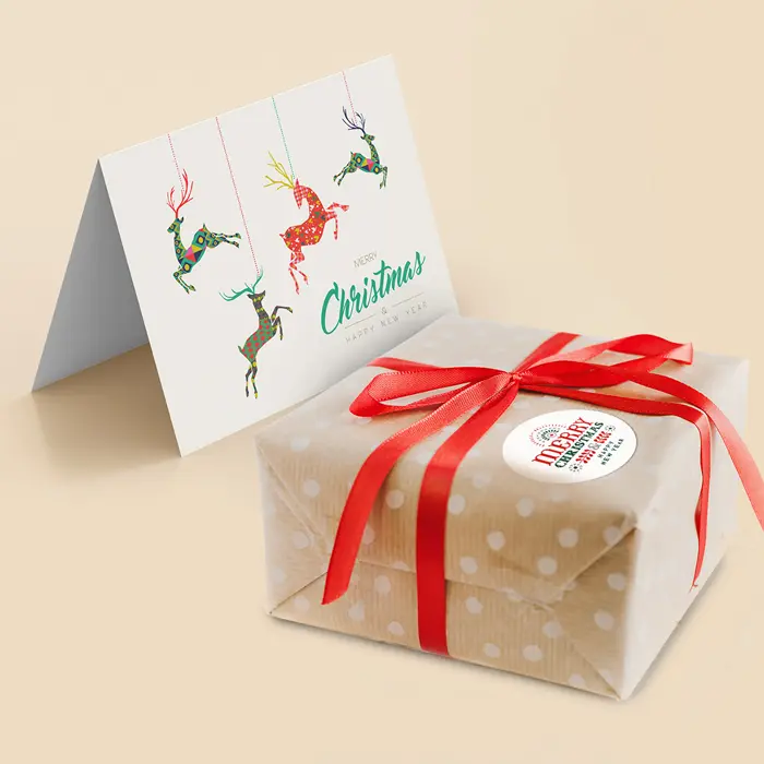 Customised Christmas Sticky Labels & Stickers