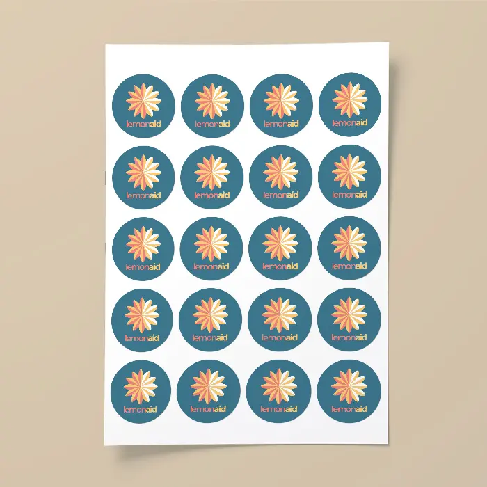 Stickers on a Sheet