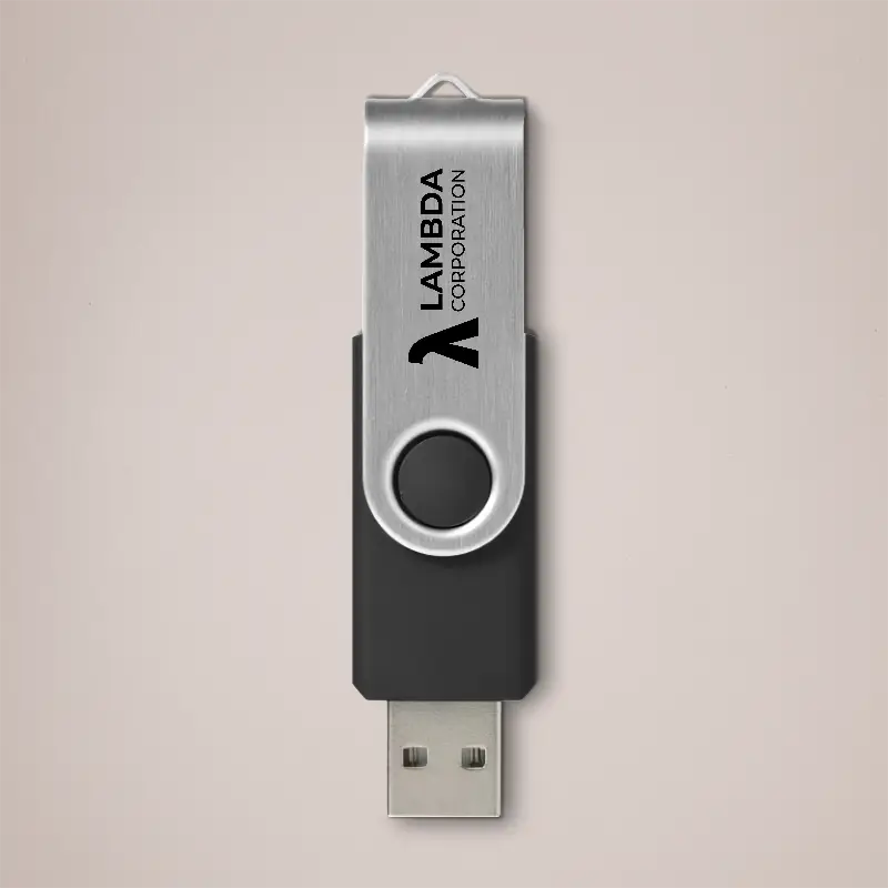 Black Branded USB Stick