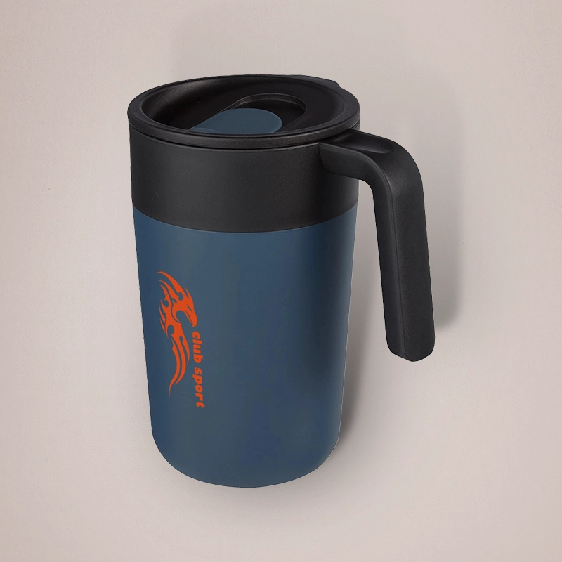Branded Blue Travel Mug