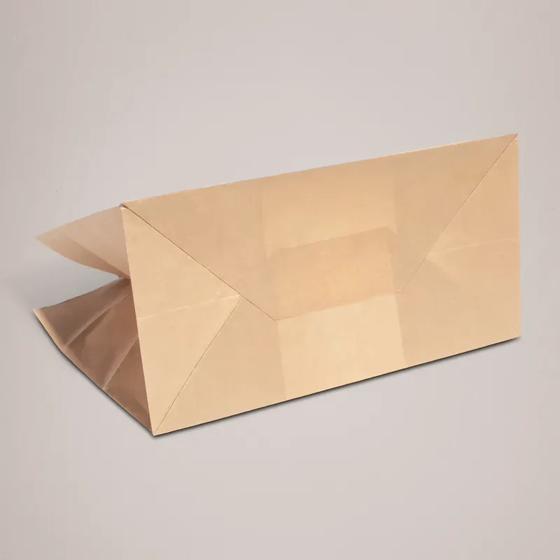 Printed Brown Paper Takeaway Bags - Bottom 