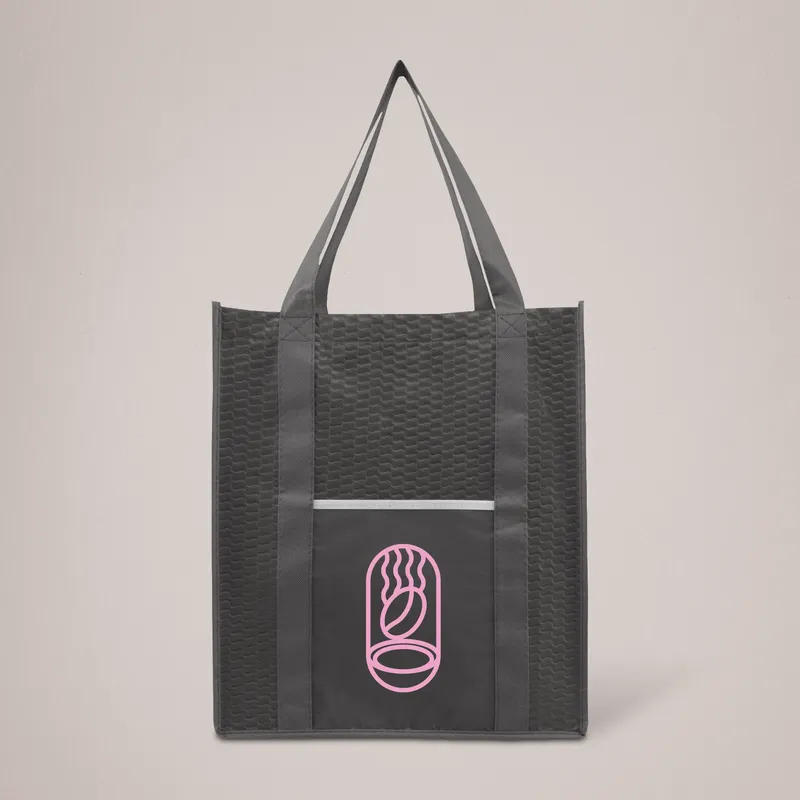 Wave Texture Custom Eigg Tote Bag