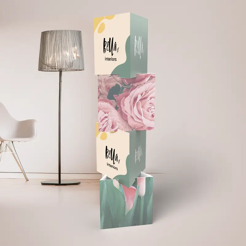 Cardboard Stacking Totem