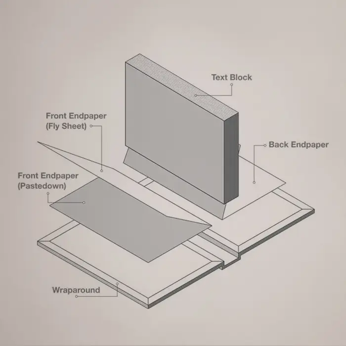 Hardback Book Diagram