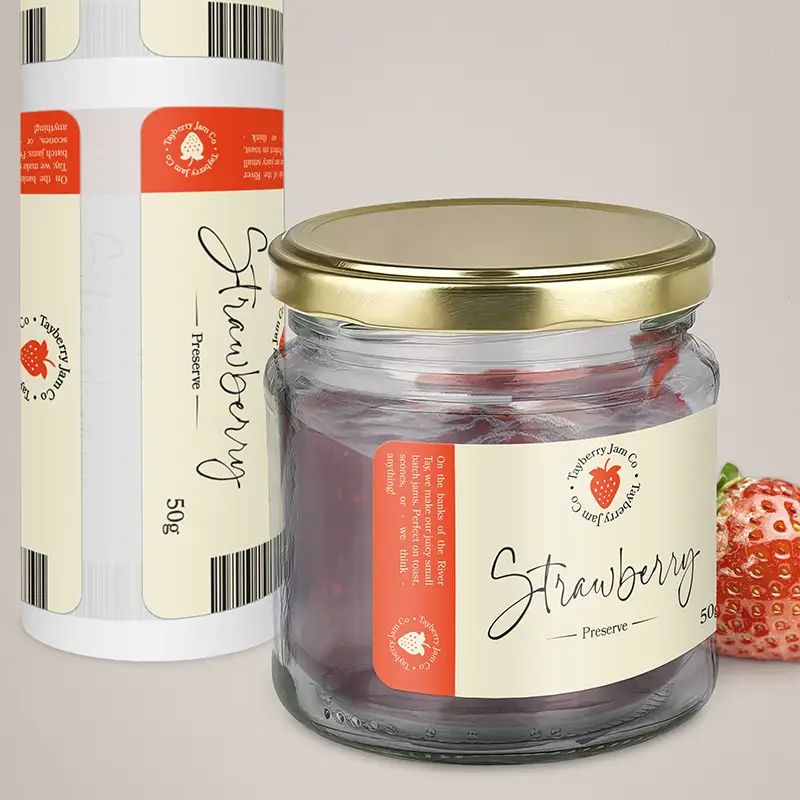 Jar Labels | Recommend - Polypropylene Deluxe White (Gloss)