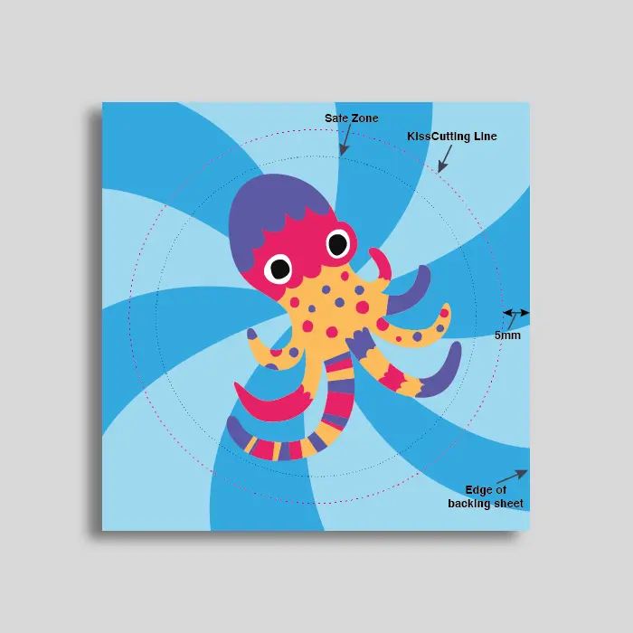 Kiss Cut Sticker Artwork Explained
