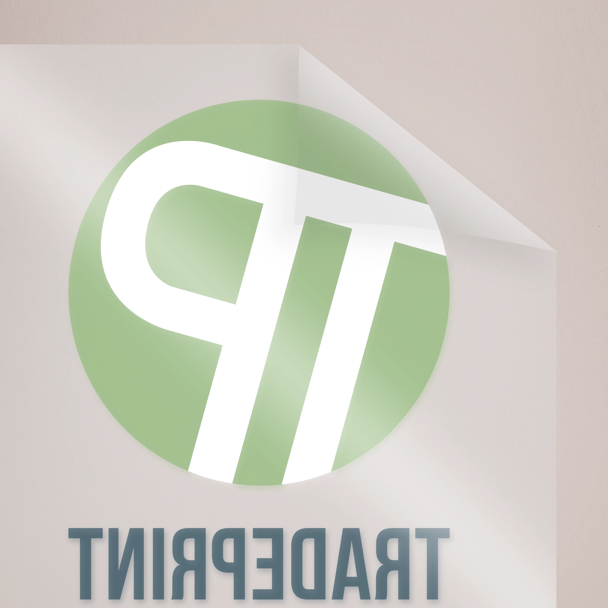 Transparent Vinyl with Selective White - Mirror Printed