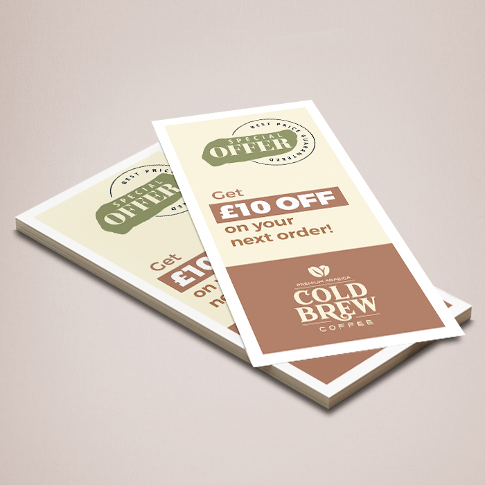Portrait DL custom printed flyers