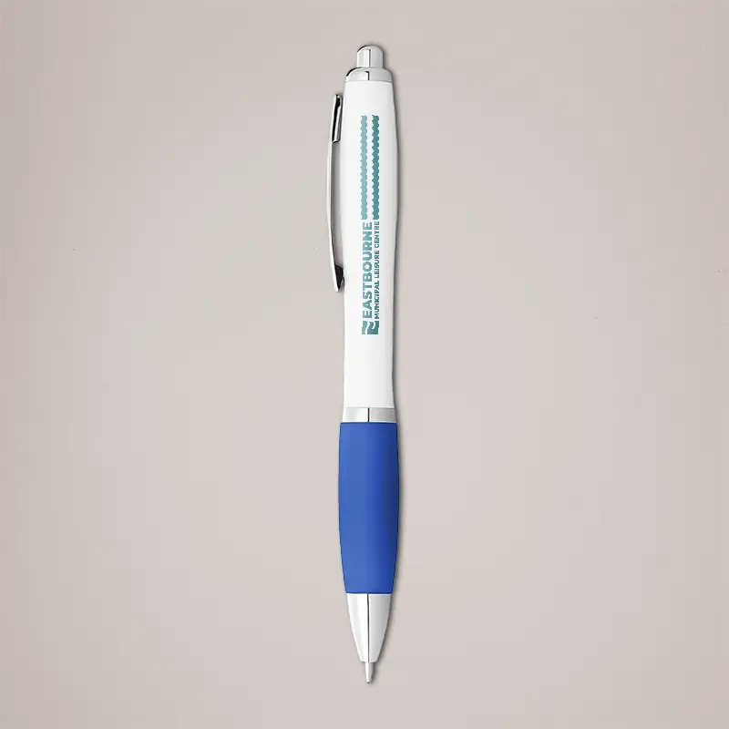 Printed pens - blue grip